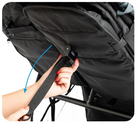 Bumbleride - Indie Twin - De babystand gebruiken - Stap 1 De babystand gebruiken - Stap 1