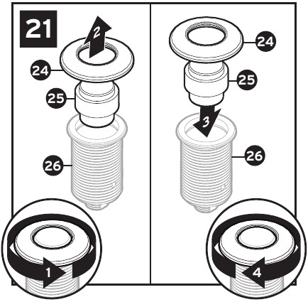 InSinkErator - Power Series - Definitieve installatie - Stap 1 Definitieve installatie - Stap 1