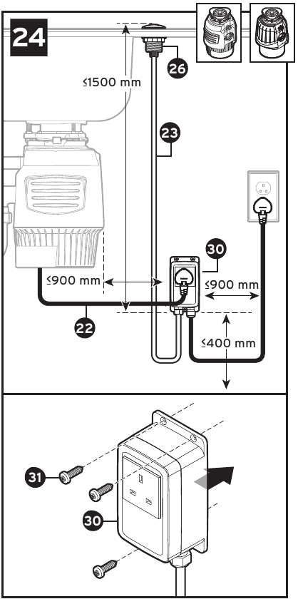 InSinkErator - Power Series - Definitieve installatie - Stap 4 Definitieve installatie - Stap 4