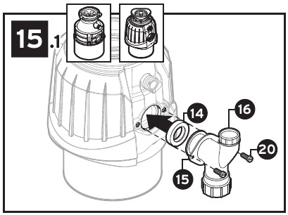 InSinkErator - Power Series - Y-stuk installeren - Stap 1 Y-stuk installeren - Stap 1
