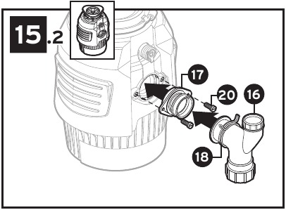 InSinkErator - Power Series - Y-stuk installeren - Stap 2 Y-stuk installeren - Stap 2