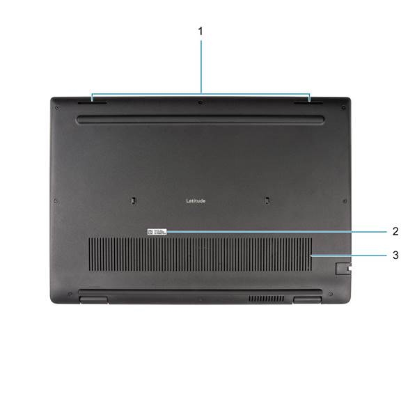 Dell - Latitude 3420 - Onderkant Onderkant