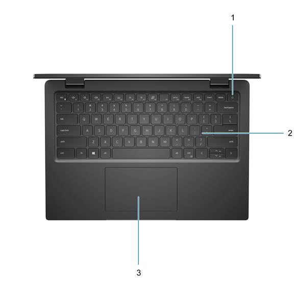 Dell - Latitude 3420 - Bovenaanzicht Bovenaanzicht