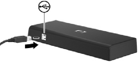 HP - USB-dockingstation - De computer aansluiten - Stap 1 De computer aansluiten - Stap 1