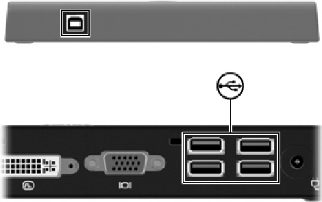 HP - USB-dockingstation - Gebruiken - Stap 2 - USB-apparaten aansluiten Gebruiken - Stap 2 - USB-apparaten aansluiten