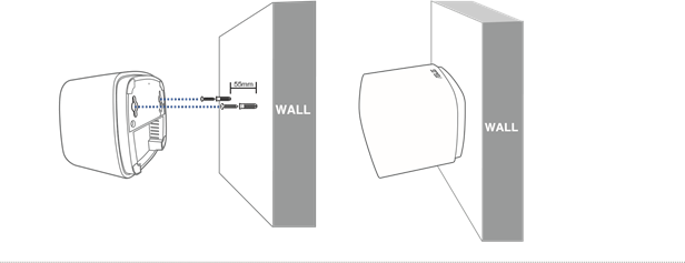 Asus - ZenWiFi XD4 Plus - De ZenWiFi XD4 Plus aan de muur bevestigen De ZenWiFi XD4 Plus aan de muur bevestigen