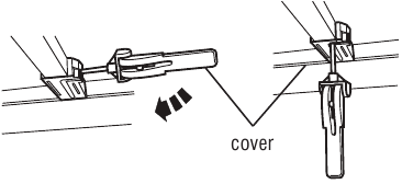 LUND - Genesis - De voorste klemmen vastzetten - Vouw de cover naar voren - Stap 2 De voorste klemmen vastzetten - Vouw de cover naar voren - Stap 2