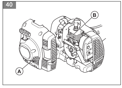 Husqvarna - 122C - Het koelsysteem reinigen Het koelsysteem reinigen