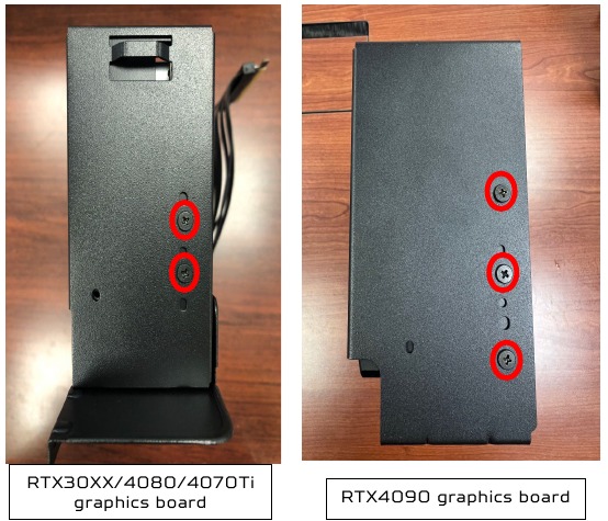 Acer - Predator Orion 7000 - De grafische kaart installeren - Stap 1 De grafische kaart installeren - Stap 1