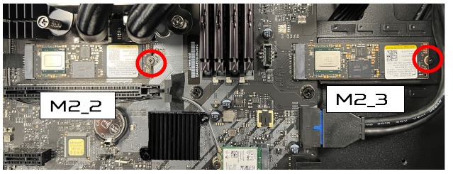 Acer - Predator Orion 7000 - De M.2 SSD-module installeren - Stap 3 De M.2 SSD-module installeren - Stap 3
