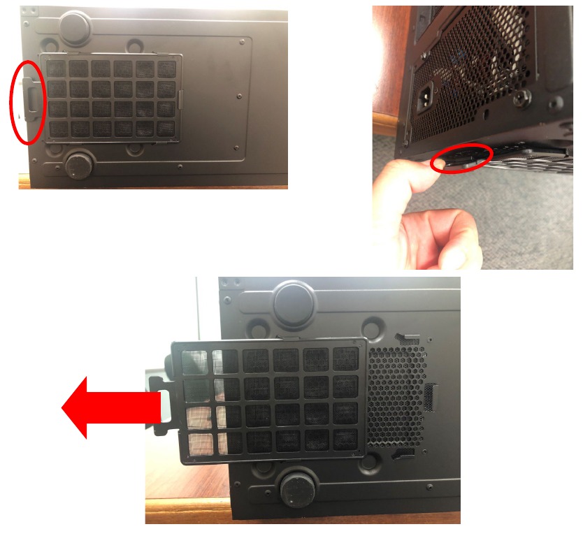 Acer - Predator Orion 7000 - De stoffilter verwijderen De stoffilter verwijderen