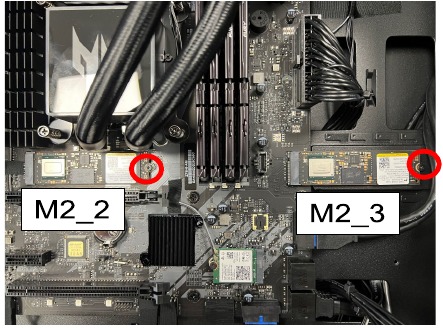 Acer - Predator Orion 7000 - De M.2 SSD-module verwijderen - Stap 1 De M.2 SSD-module verwijderen - Stap 1