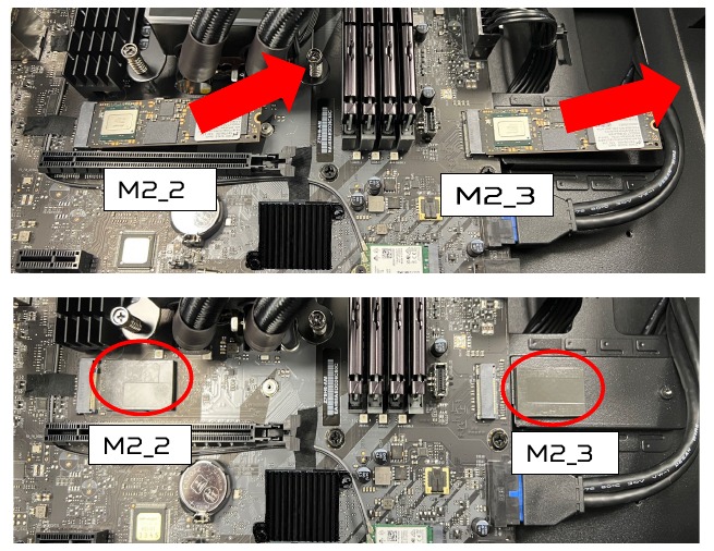 Acer - Predator Orion 7000 - De M.2 SSD-module verwijderen - Stap 2 De M.2 SSD-module verwijderen - Stap 2