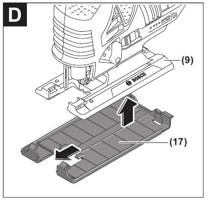 Bosch - Professional GST 12V-70 - Glijvoet Glijvoet