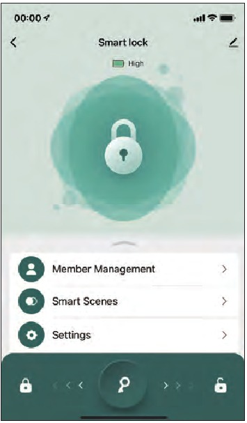 TUYA - SMART LOCK - Tuya App-startpagina Tuya App-startpagina
