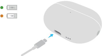 Huawei - FreeBuds Pro 4 - De case opladen - Methode 1 De case opladen - Methode 1