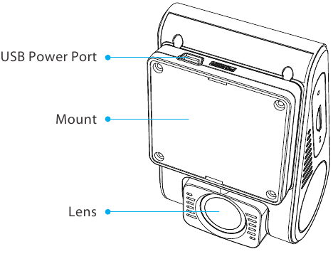 Viofo - A129 Pro Duo - Productdiagram - Deel 2 Productdiagram - Deel 2