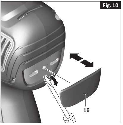 Bosch - GSR12V-300FC - Riemclip en bithouder Riemclip en bithouder