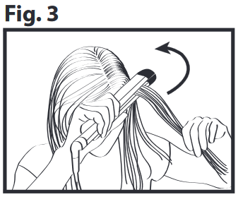 BaByliss - STEAM PURE - Gebruik - Om het haar te krullen - Stap 1 Gebruik - Om het haar te krullen - Stap 1