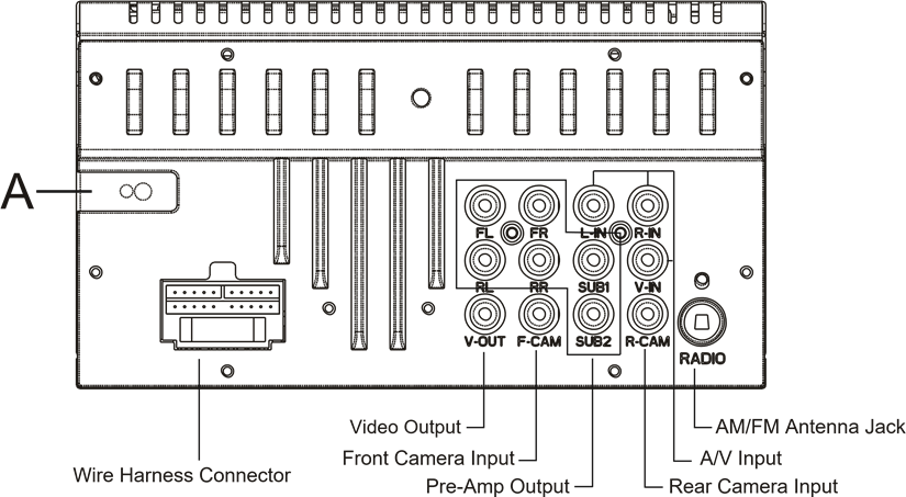 Boss Audio Systems - BV9364B - BESCHRIJVING VAN DE DRAADVERBINDING - Deel 1 BESCHRIJVING VAN DE DRAADVERBINDING - Deel 1