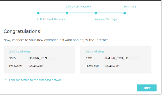 TP-Link - RE650 - Verbinding maken met het hostnetwerk via een webbrowser - Stap 6 Verbinding maken met het hostnetwerk via een webbrowser - Stap 6