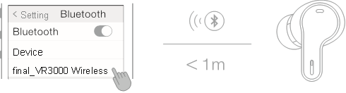 Final - VR3000 Wireless - Koppelen met Bluetooth Koppelen met Bluetooth