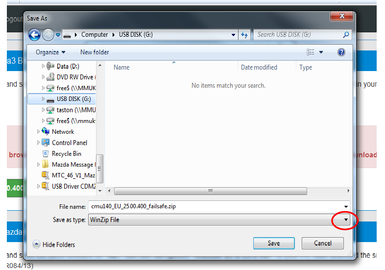 Mazda - 3 2013 - Software downloads procedure - Stap 3 Software downloadprocedure - Stap 3