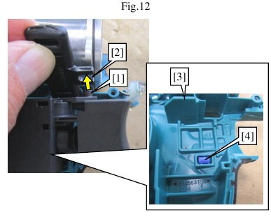 Makita - DTW300 - Rotor, hamerkastgedeelte - Monteren - Stap 1 Rotor, hamerkastgedeelte - Monteren - Stap 1