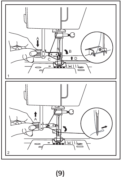 ALFA - UNIQUE - Bediening van de automatische draadinrijger Bediening van de automatische draadinrijger