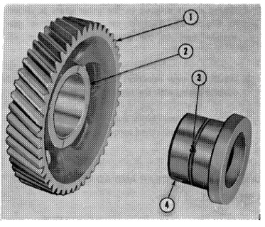 Ford - 8700 - Aandrijftandwiel en adapter van de nokkenas Aandrijftandwiel en adapter van de nokkenas