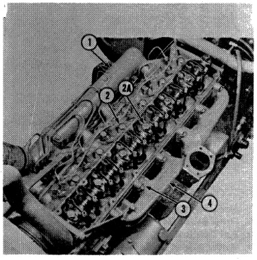 Ford - 8700 - Bovenaanzicht motor Bovenaanzicht motor