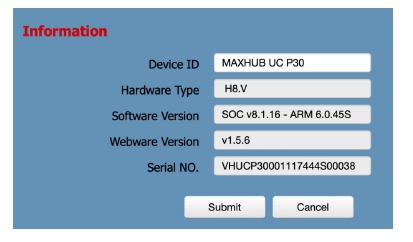 MAXHUB - UC Series - Parameterinstellingen - Deel 15 Parameterinstellingen - Deel 15