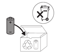 Bedek de batterijcontacten met tape