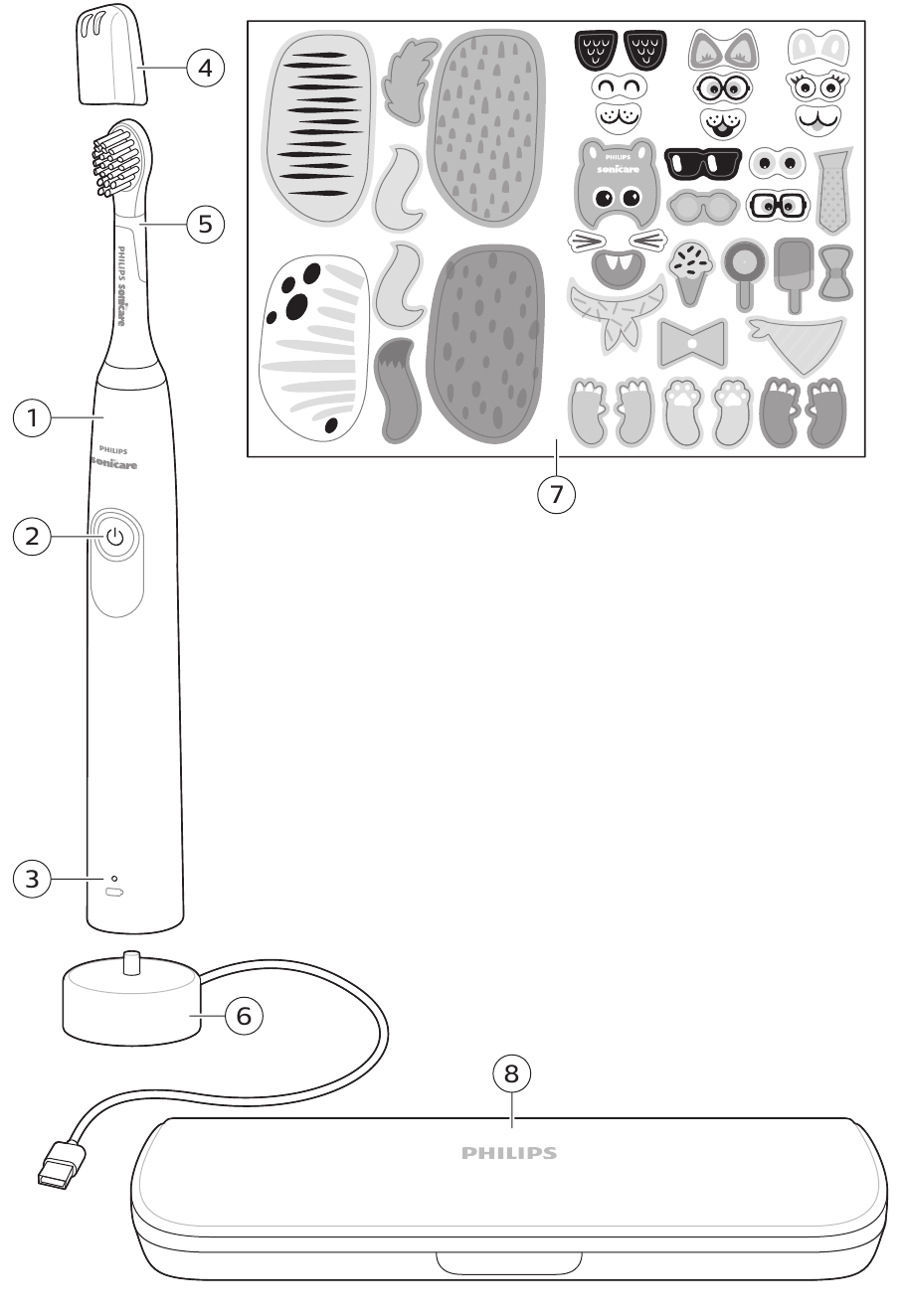 Philips - sonicare For Kids Design a Pet Edition - Overzicht Overzicht