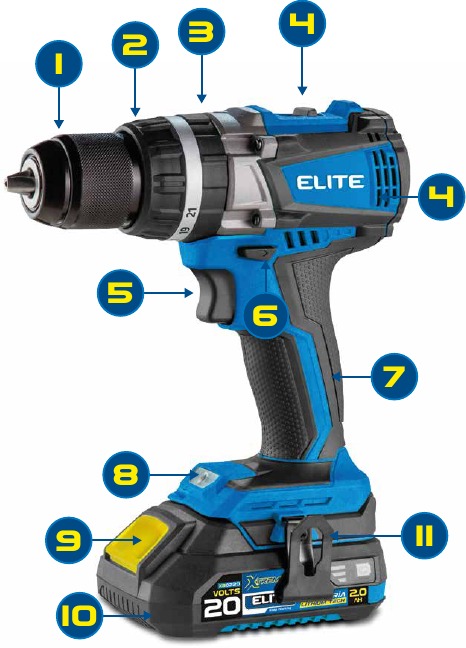Elite - ADVANCE Series - 1/2 In. IMPACT WRENCH - GEREEDSCHAPSONDERDELEN 1/2 In. IMPACT WRENCH - GEREEDSCHAPSONDERDELEN