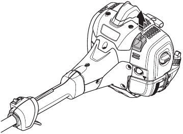 Husqvarna - 525LST Mark II - Het luchtfilter reinigen - Stap 1 Het luchtfilter reinigen - Stap 1