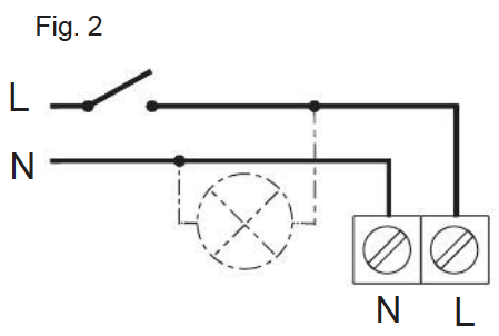 Bosch - Fan 1500 - Bedradingsschema - Voorbeeld 1 Bedradingsschema - Voorbeeld 1
