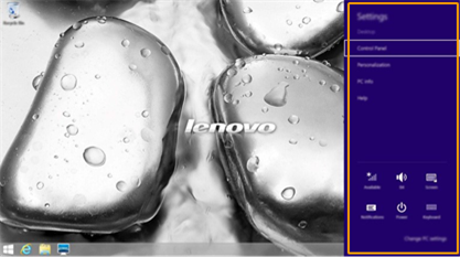 Lenovo - FLEX 3 - Charm Instellingen Charm Instellingen