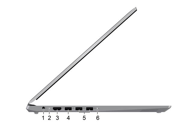 Lenovo - IdeaPad 3 14ADA05 - Linkeraanzicht Linkeraanzicht