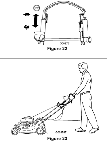 Toro - Recycler 20999 - Bediening - De zelfrijdende aandrijving gebruiken Bediening - De zelfrijdende aandrijving gebruiken