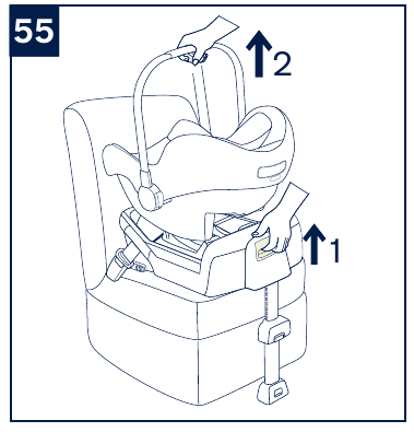 Nuna - pipa lite - Installatie met 3-puntsgordel - Stap 7 Installatie met 3-puntsgordel - Stap 7