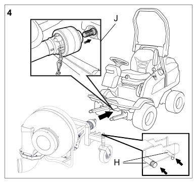 Husqvarna - P525D - Montage op voertuig - Stap 2 Montage op voertuig - Stap 2