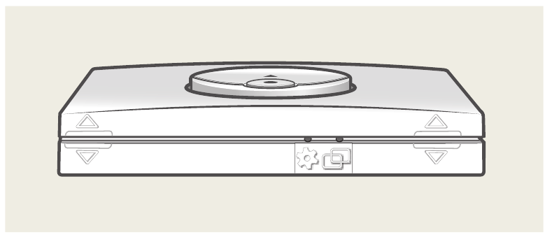 Velux - KLI 310 - De wandzender heeft twee knoppen die worden gebruikt voor geavanceerde installatie De wandzender heeft twee knoppen die worden gebruikt voor geavanceerde installatie