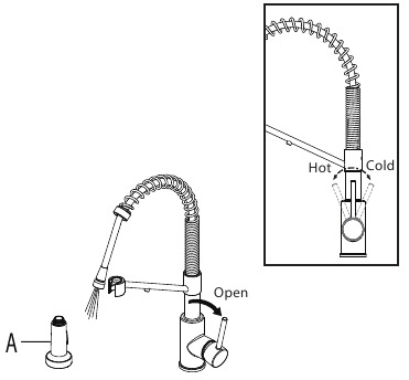 Kraus - KFF-1610 - Ongefilterde waterfunctie Ongefilterde waterfunctie