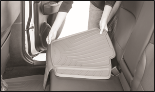 WeatherTech - Beschermer voor kinderautostoel - Installatie-instructies - STAP 1 Installatie-instructies - STAP 1