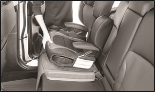 WeatherTech - Beschermer voor kinderautostoel - Installatie-instructies - STAP 2 Installatie-instructies - STAP 2
