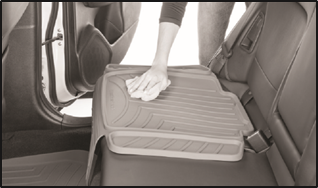 WeatherTech - Beschermer voor kinderautostoel - Installatie-instructies - STAP 4 Installatie-instructies - STAP 4