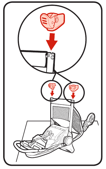 Graco - FastAction SE - Achterwielen - Stap 1 Achterwielen - Stap 1