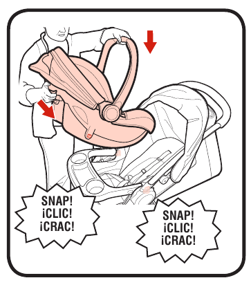Graco - FastAction SE - Om de autostoel voor baby's te bevestigen - Stap 2 Om de autostoel voor baby's te bevestigen - Stap 2