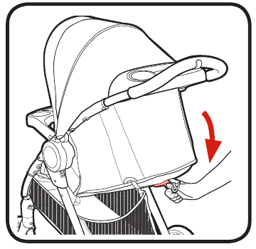 Graco - FastAction SE - Om de stoel achterover te hellen - Stap 1 Om de stoel achterover te hellen - Stap 1